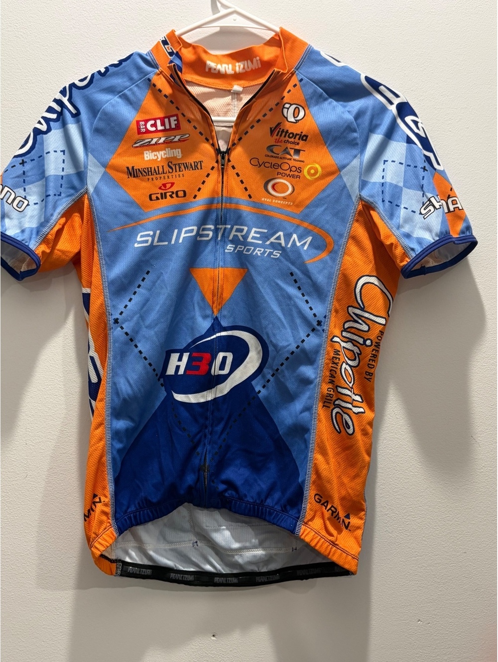 Mens Small Vintage Pearl Izumi Slipstream Sports Chipotle Cycling Jersey